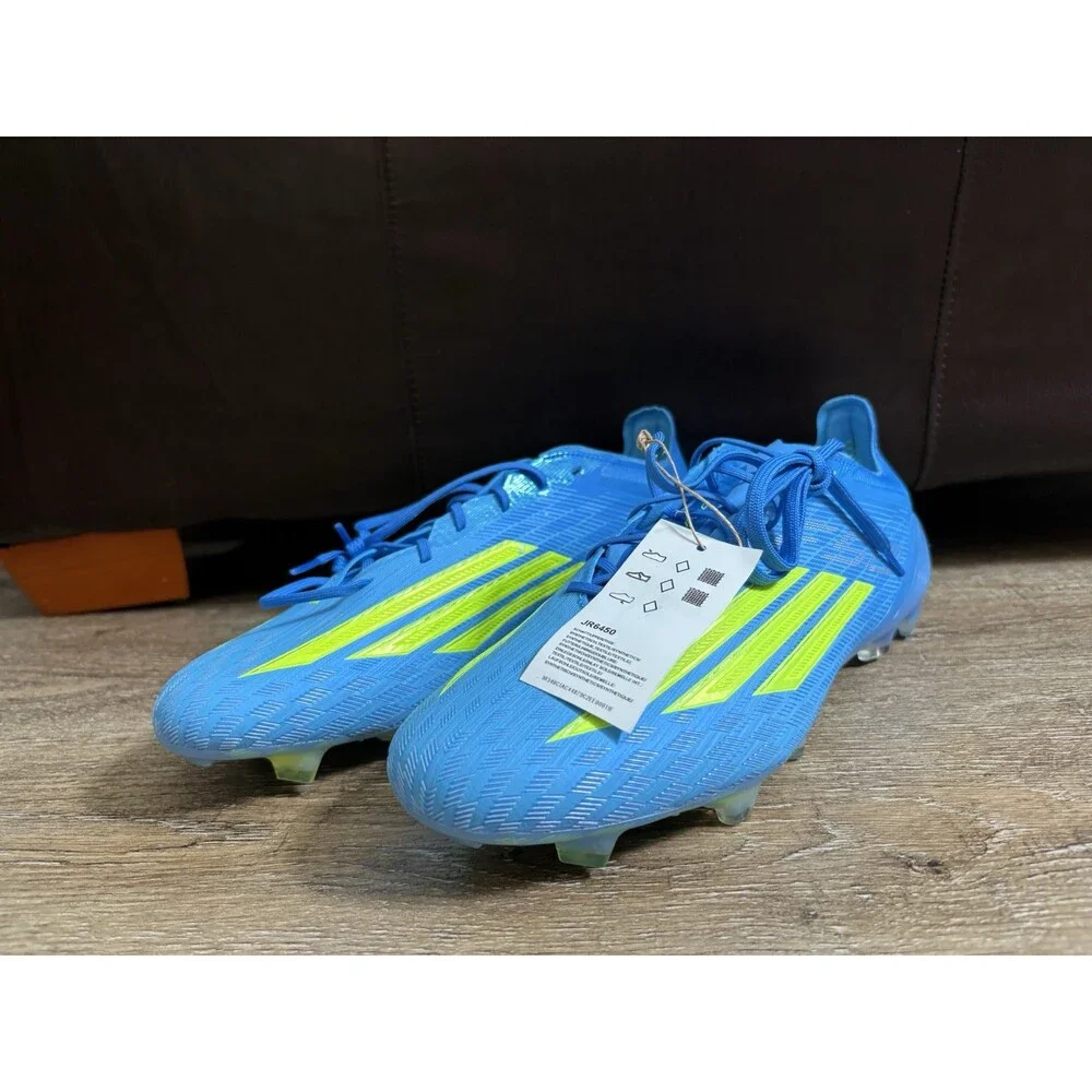Adidas F50 Elite FG Soccer Cleats Lucid Ray Blue Yellow Men’s Sz 9.5 JR6450